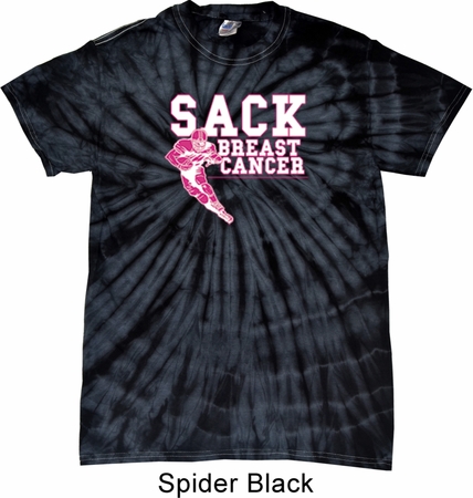 Sack Breast Cancer Spider Tie Dye Shirt