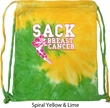 Sack Breast Cancer Tie Dye Bag