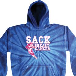Sack Breast Cancer Tie Dye Hoodie