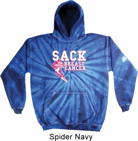 Sack Breast Cancer Tie Dye Hoodie