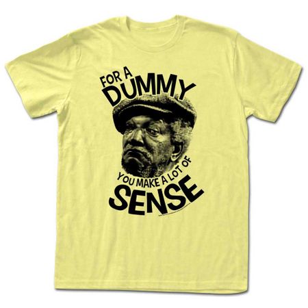 Sanford & Son Shirt For A Dummy Light Yellow T-Shirt
