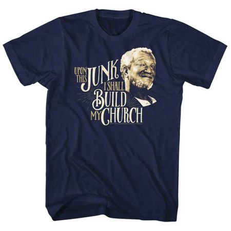 Sanford & Son Shirt Junk Church Navy T-Shirt
