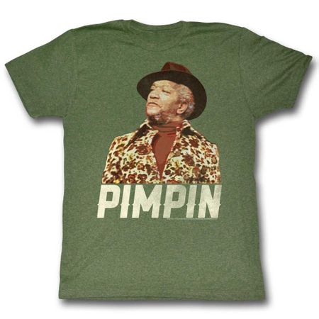 Sanford & Son Shirt Pimpin Military Green T-Shirt