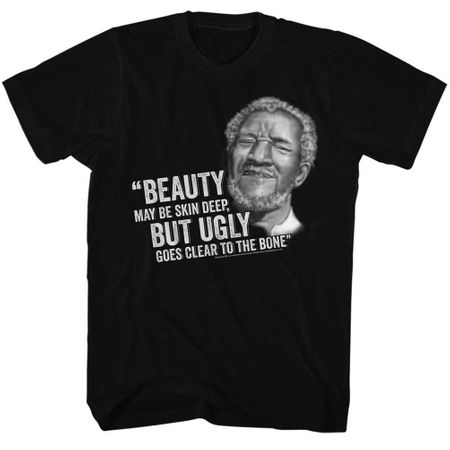 Sanford & Son Shirt Ugly To The Bone Black T-Shirt
