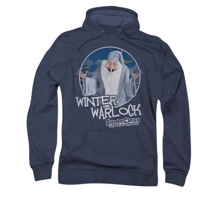 Santa Clause Hoodie Winter Warlock Navy Sweatshirt Hoody