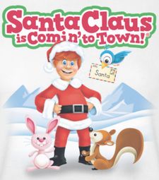 Santa Clause Is Coming To Town Animal Friends Shirts