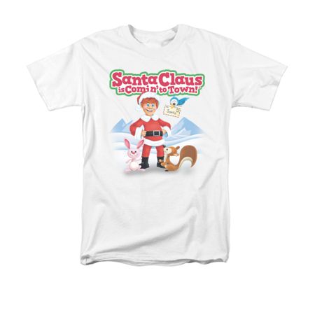Santa Clause Shirt Animal Friends White T-Shirt