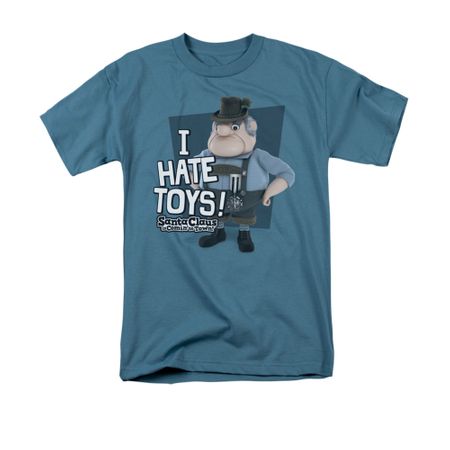 Santa Clause Shirt I Hate Toys Slate T-Shirt