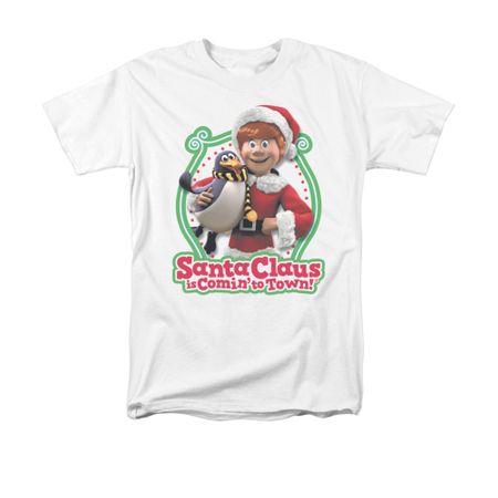 Santa Clause Shirt Penguin Pal White T-Shirt