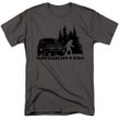 Ford Bronco with Sasquatch Mens T-shirt - Charcoal Grey