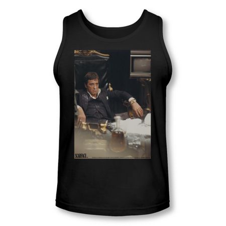Scarface Tank Top Sit Back Black Tanktop