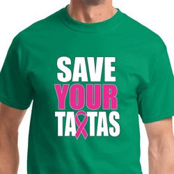 Save Your Tatas Mens Breast Cancer Awareness Shirts