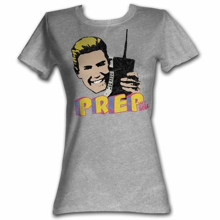 Saved By The Bell Juniors Shirt Hey Preppie Grey Tee T-Shirt