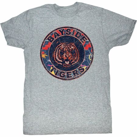 Saved By The Bell Shirt 80s Logo Adult Athletic Heather Tee T-Shirt