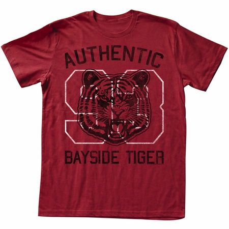 Saved By The Bell Shirt Authentic Adult Red Heather Tee T-Shirt