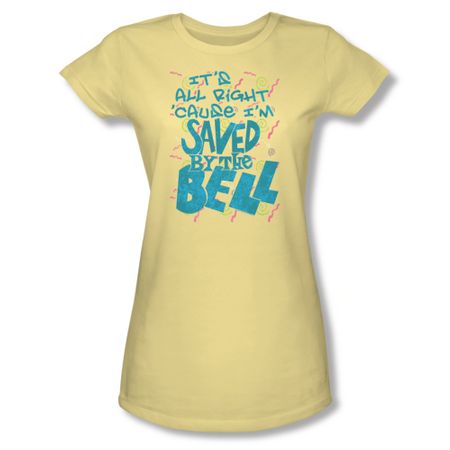 Saved By The Bell Shirt Juniors I'm Saved Yellow T-Shirt
