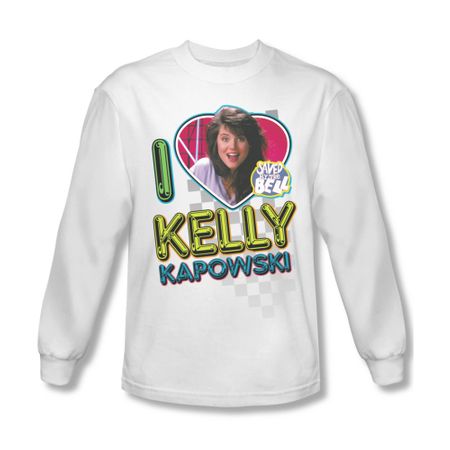 Saved By The Bell Shirt Kelly Long Sleeve White T-Shirt