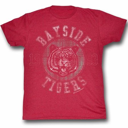 Saved By The Bell Shirt Newness Adult Red Heather Tee T-Shirt