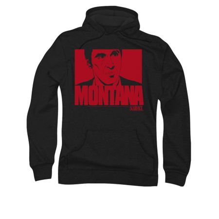 Scarface Hoodie Sweatshirt Montana Face Black Adult Hoody Sweat Shirt