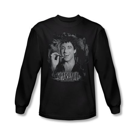 Scarface Hoodie Sweatshirt Smokey Scar Black Adult Hoody Sweat Shirt