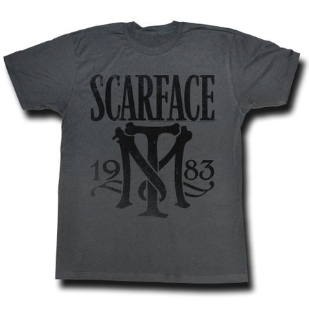 Scarface Shirt 1983 Charcoal T-Shirt