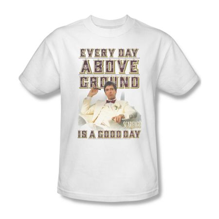 Scarface Shirt Above Ground Adult White Tee T-Shirt