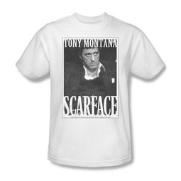 Scarface Shirt Business Face Adult White Tee T-Shirt