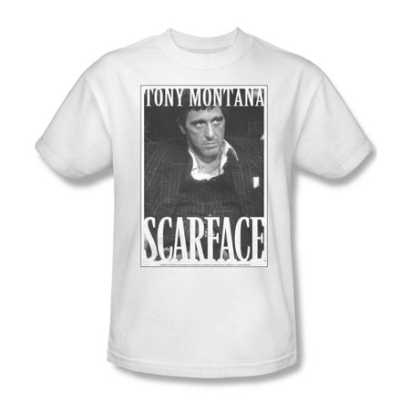Scarface Shirt Business Face Adult White Tee T-Shirt