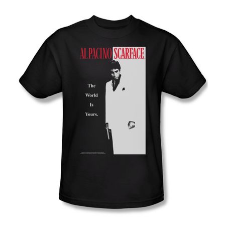 Scarface Shirt Classic Adult Black Tee T-Shirt