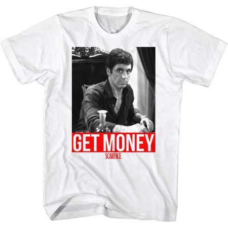 Scarface Shirt Get Money White T-Shirt