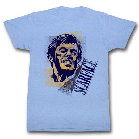 Scarface Shirt Grimace Light Blue T-Shirt