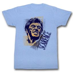 Scarface Shirt Grimace Light Blue T-Shirt