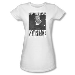 Scarface Shirt Juniors Business Face White Tee T-Shirt