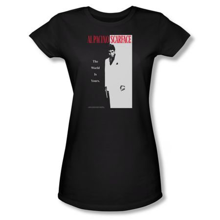 Scarface Shirt Juniors Classic Black Tee T-Shirt