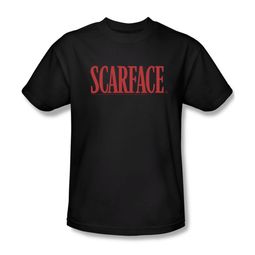 Scarface Shirt Logo Adult Black Tee T-Shirt