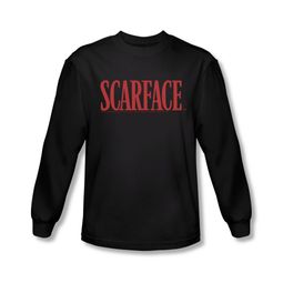 Scarface Shirt Logo Long Sleeve Black Tee T-Shirt