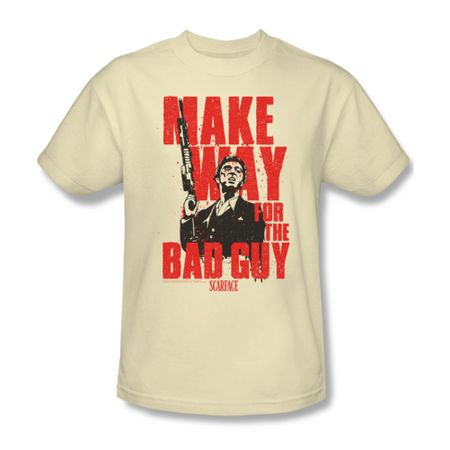 Scarface Shirt Make Way Adult Cream Tee T-Shirt