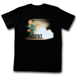 Scarface Shirt Muzzle Flash Black T-Shirt