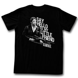 Scarface Shirt My Little Friend Sketch Black T-Shirt