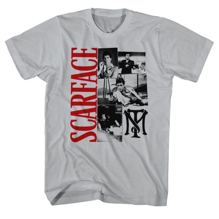 Scarface Shirt Pictures Silver T-Shirt