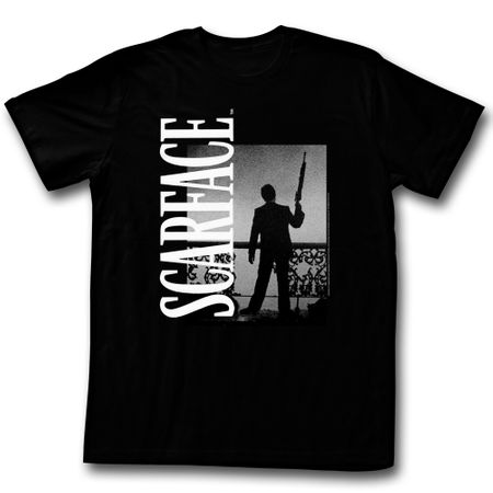 Scarface Shirt Silhoutte Black T-Shirt