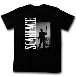 Scarface Shirt Silhoutte Black T-Shirt