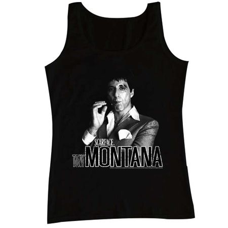 Scarface Shirt Tank Top Tony Montana Black Tanktop