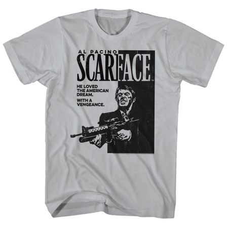 Scarface Shirt The American Dream Silver T-Shirt