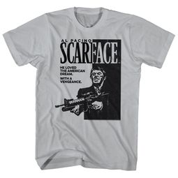 Scarface Shirt The American Dream Silver T-Shirt