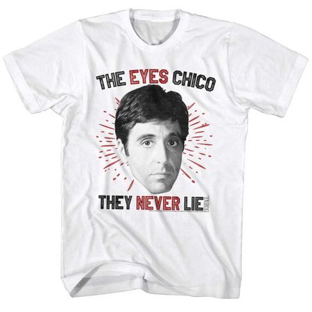 Scarface Shirt The Eyes Never Lie White T-Shirt