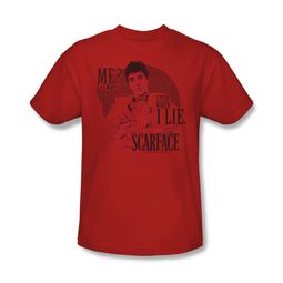 Scarface Shirt Truth Adult Red Tee T-Shirt