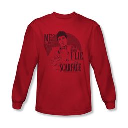 Scarface Shirt Truth Long Sleeve Red Tee T-Shirt
