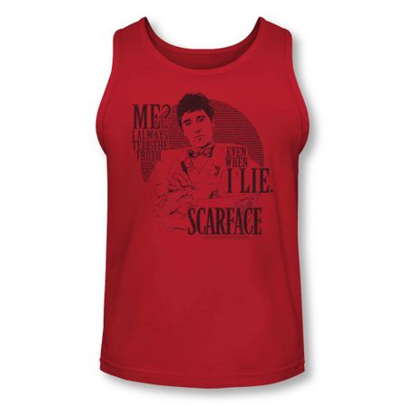 Scarface  Tank Top Truth Red Tanktop