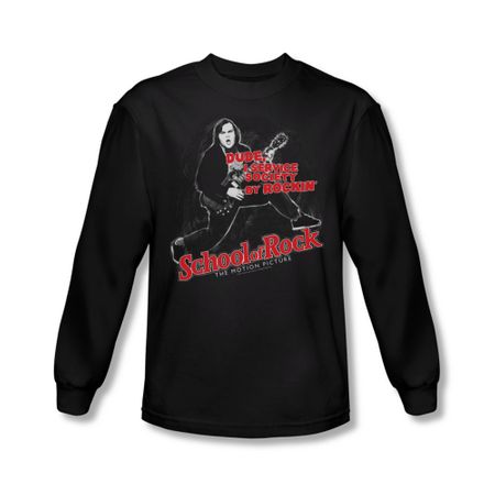 School Of Rock Shirt Rockin Long Sleeve Black Tee T-Shirt